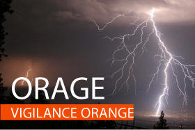 Alerte météorologique - vigilance orange orages