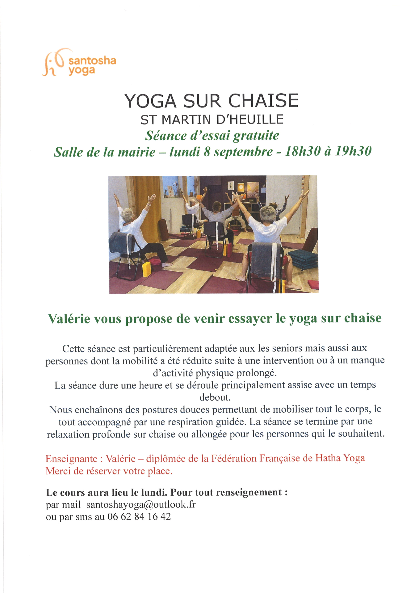 Nouveau à Saint Martin - le Yoga sur chaise