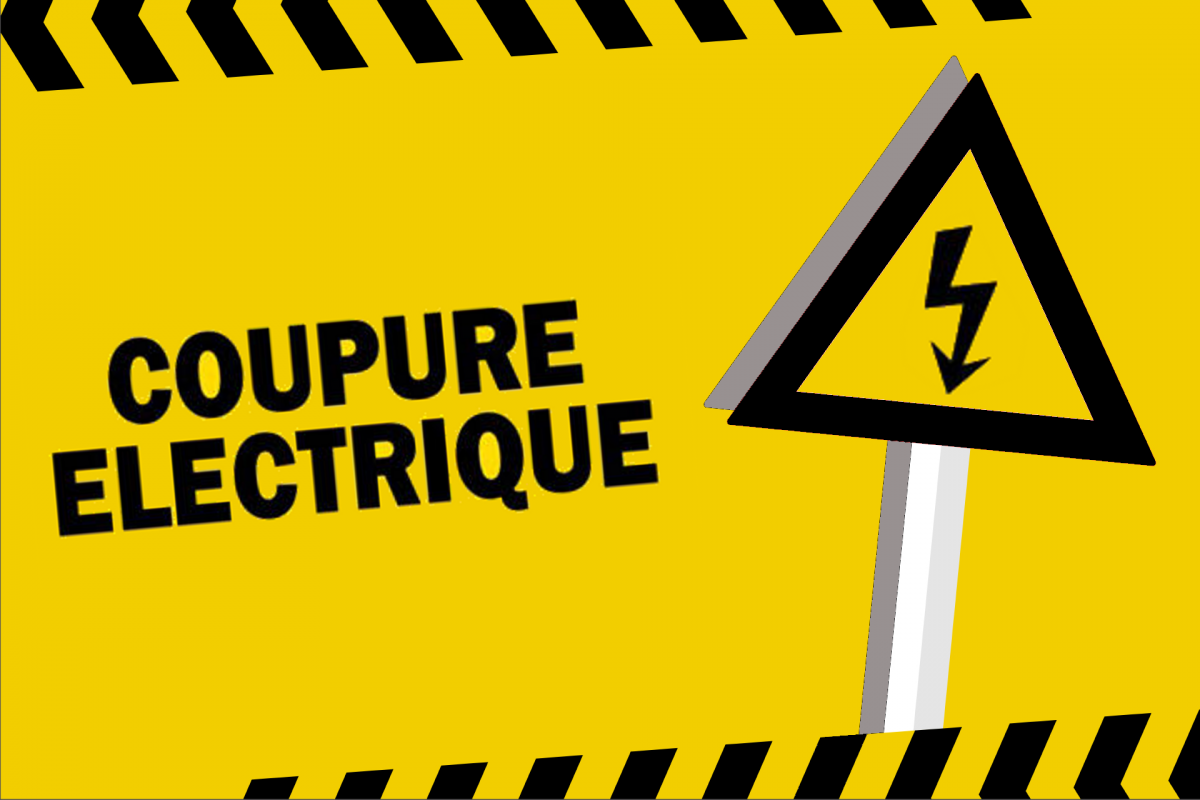 Coupure d'électricité pour travaux